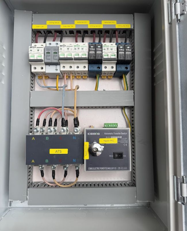 Tủ điện Solar 6kw có Ats 100a 