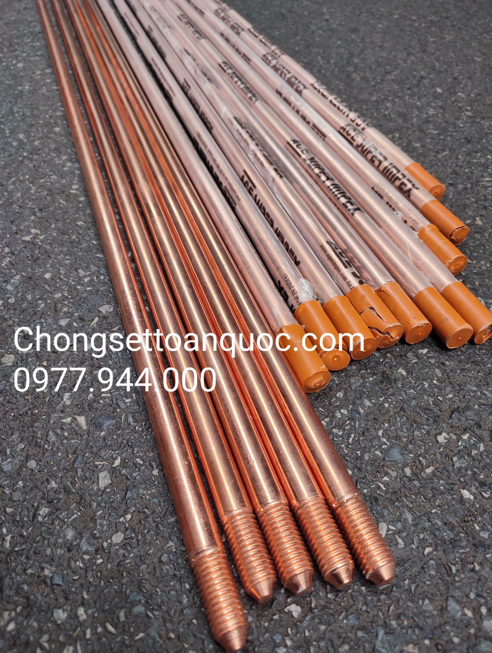 Cọc tiếp địa đồng đỏ Việt Nam D16